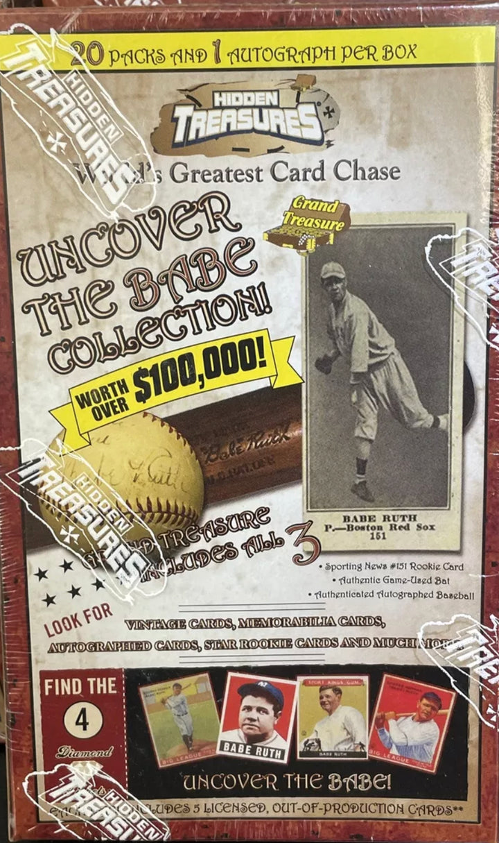 🔥2007 MLB Hidden Treasures Uncover the Babe Collection Factory Sealed Box