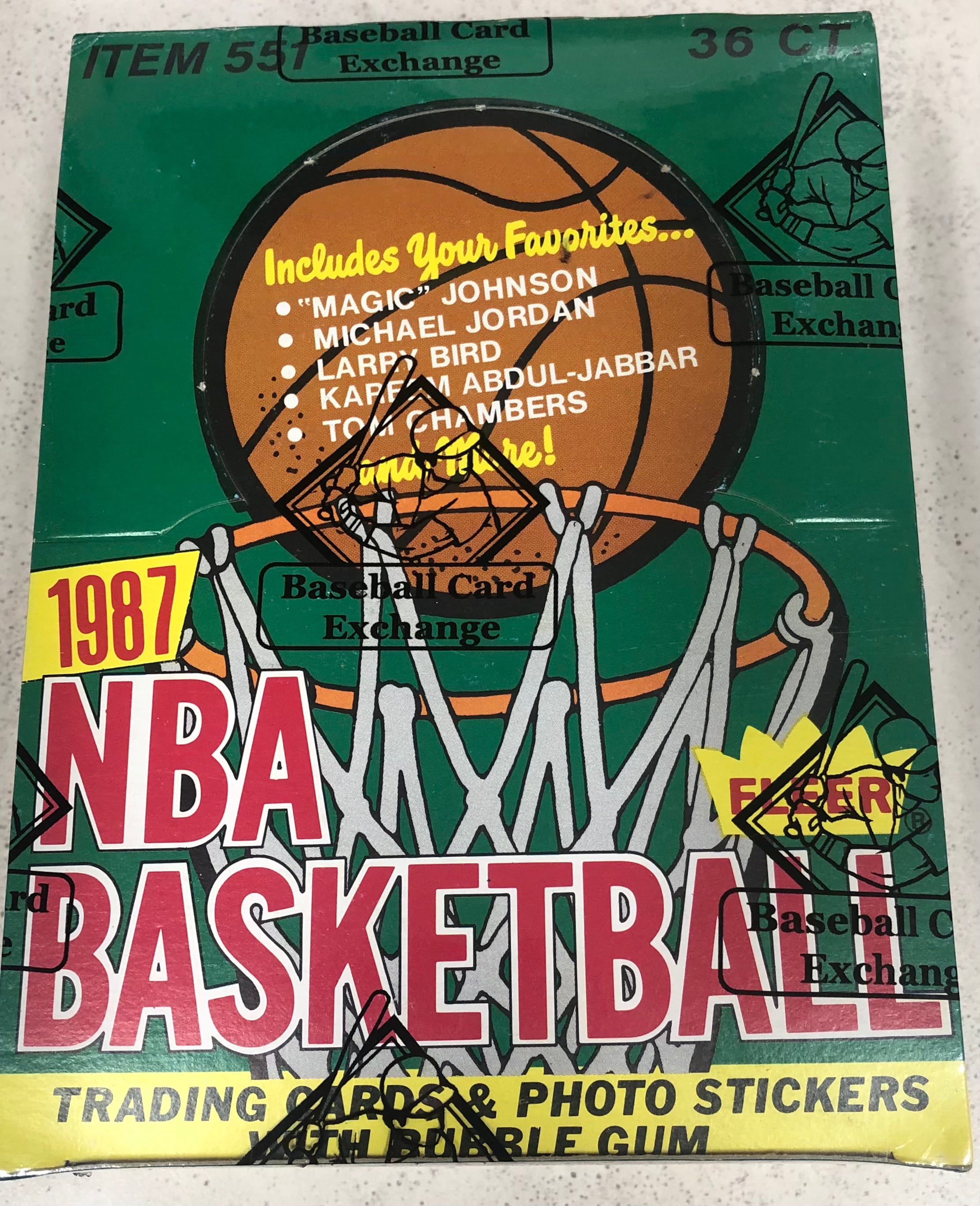 1987 Fleer Basketball Box BBCE Authenticated – Wax Pack Kid