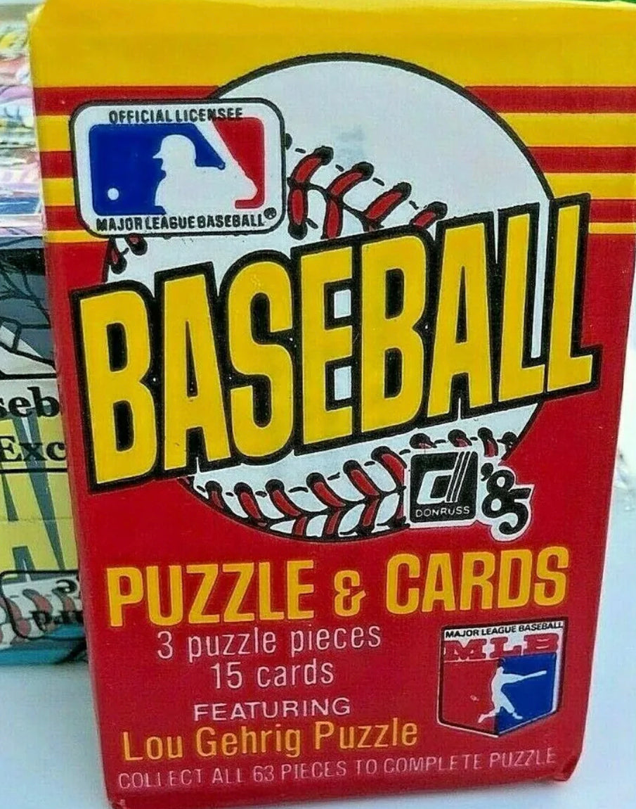 1985 Donruss Baseball Wax Pack Guaranteed Unopened WPK