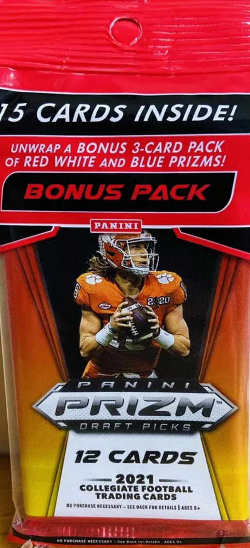 2021 PANINI PRIZM DRAFT PICKS NFL FOOTBALL CELLO/FAT PACK