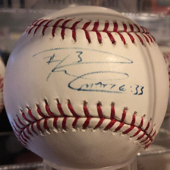 Russell Wilson Signed Rookie Year Baseball Guaranteed Authentic WPK