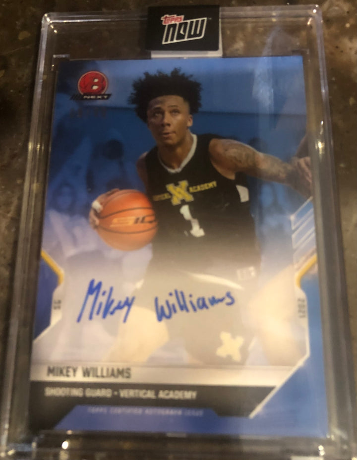 Mikey Williams Autograph # /49 - 2021 Bowman