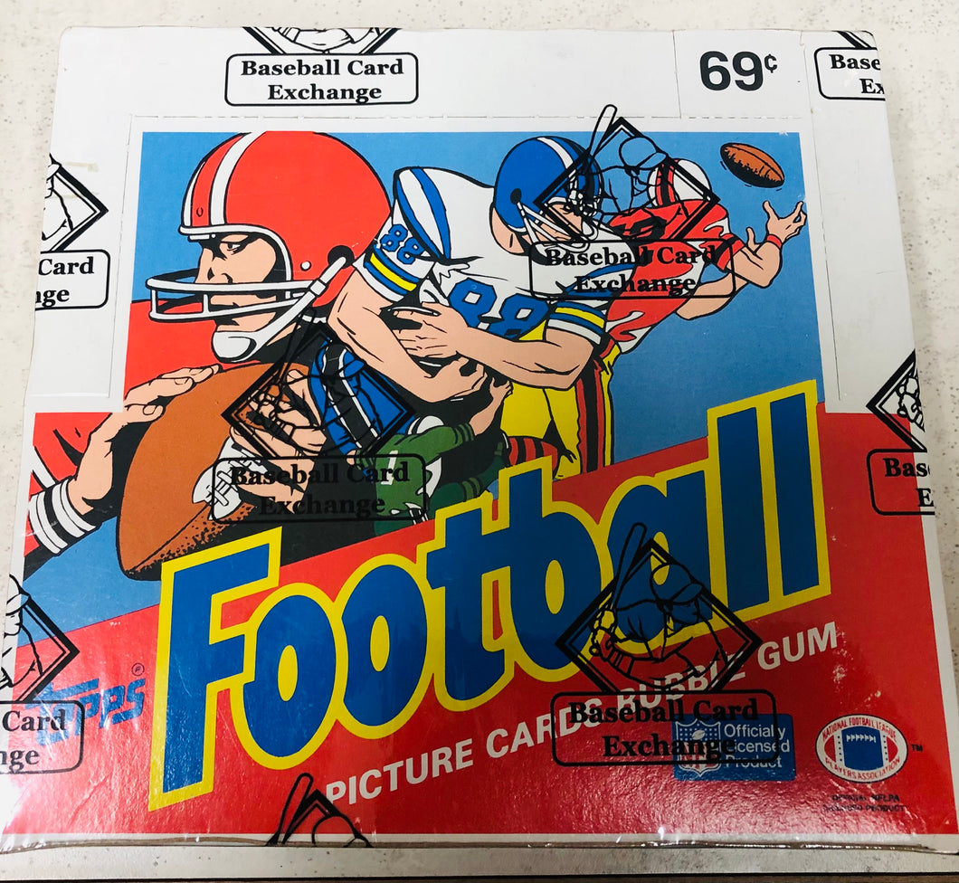 1986 Topps Football Cello Box BBCE Authenticated