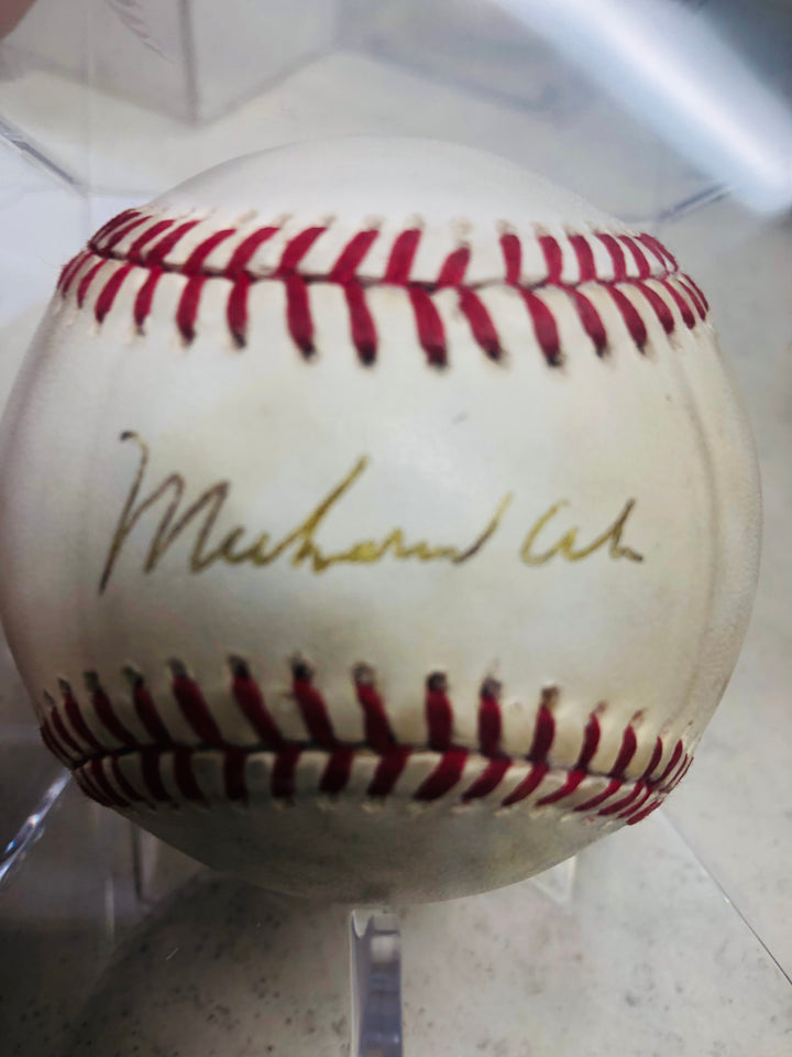 Muhammad Ali Signed Baseball PSA Rare