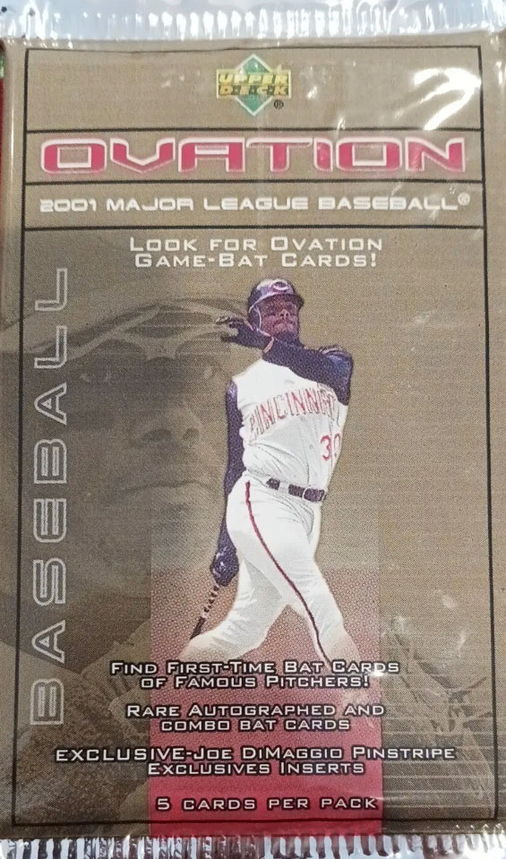 2001 UD OVATION BASEBALL FACTORY SEALED HOBBY PACK