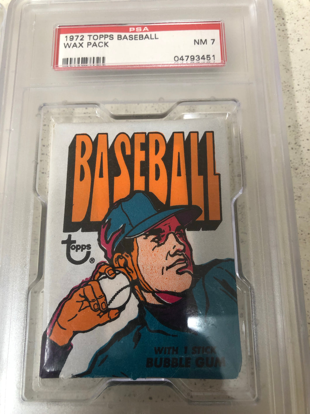 1972 Topps Baseball Wax Pack PSA7