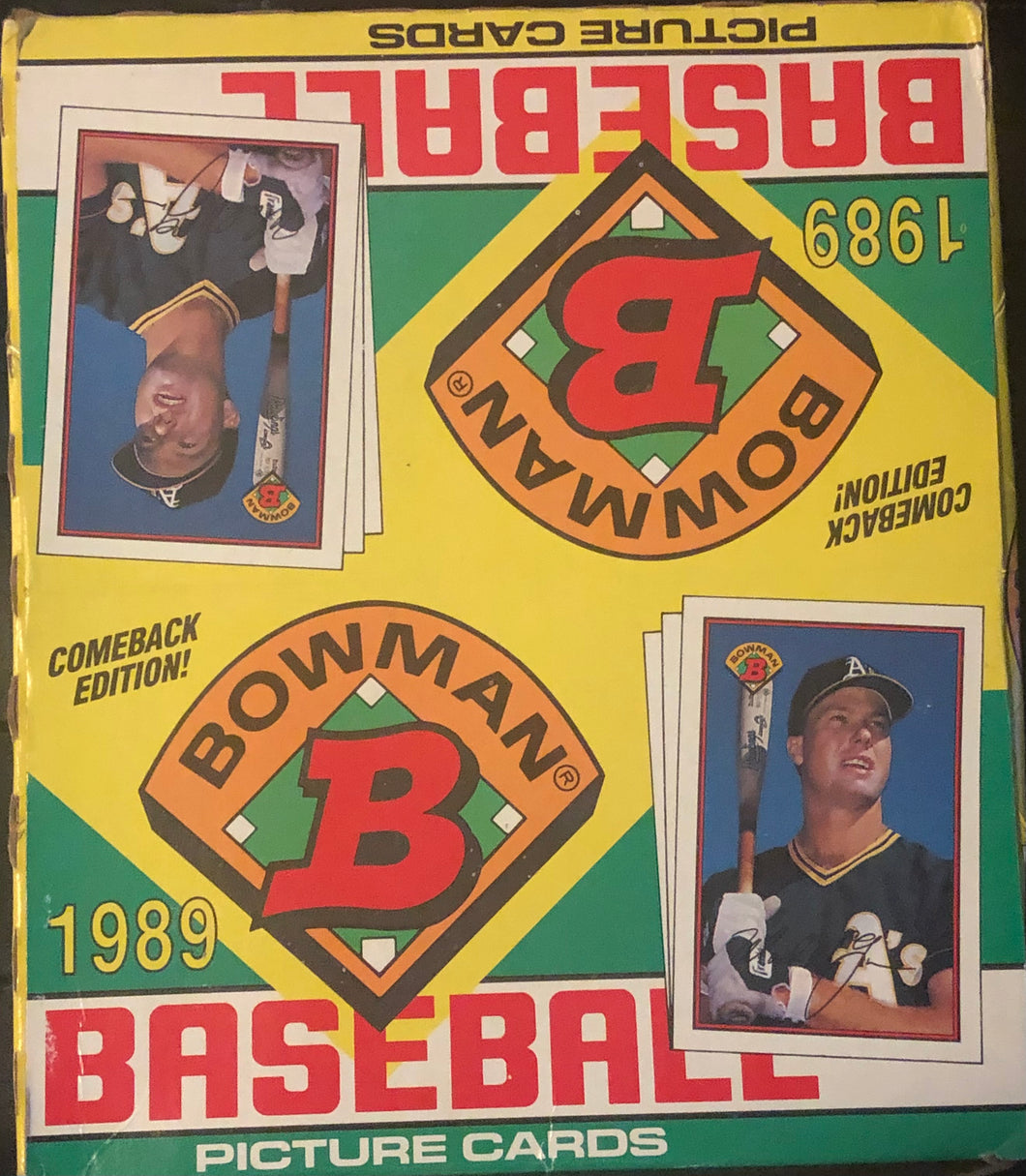 1989 Bowman Baseball Rack Pack Box