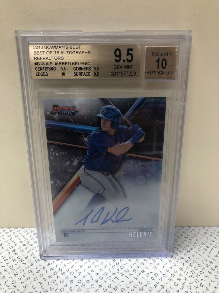 2018 Bowmans Best Refractor Jared Kelenic BGS 9.5 10 Auto