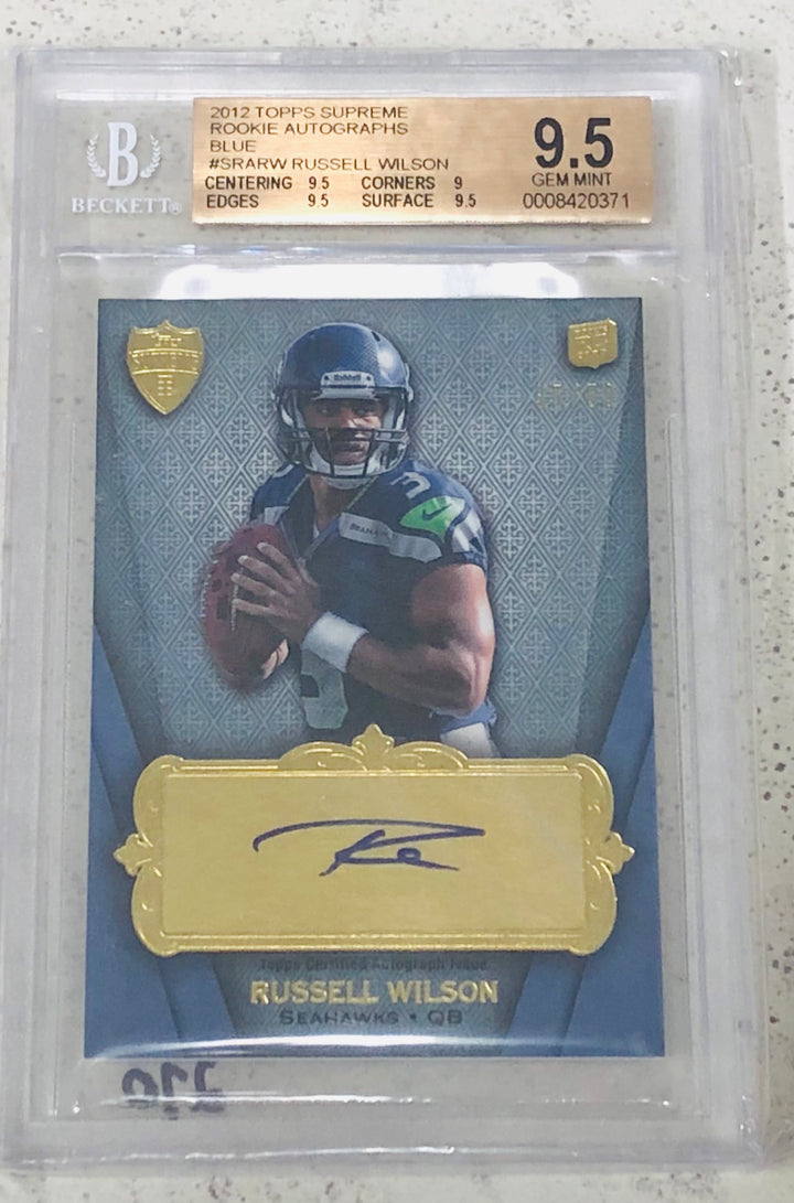 2012 Topps Supreme Wilson /50 Blue Auto