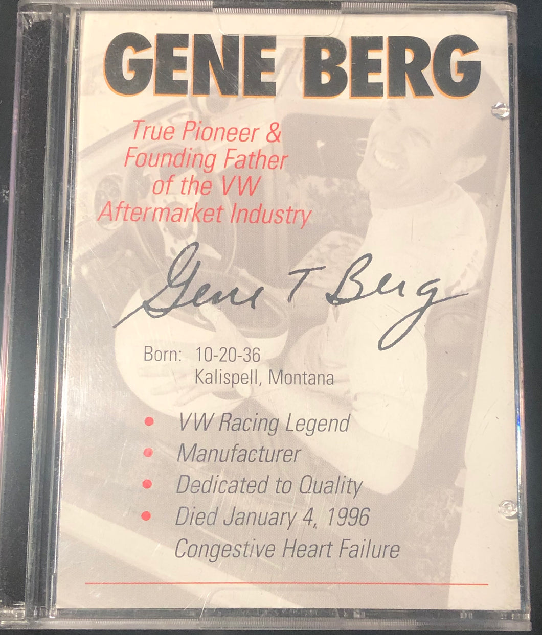 Gene Berg VW Icon 1 oz .999 Silver Coin Lmtd 1500 Wax Pack Kid