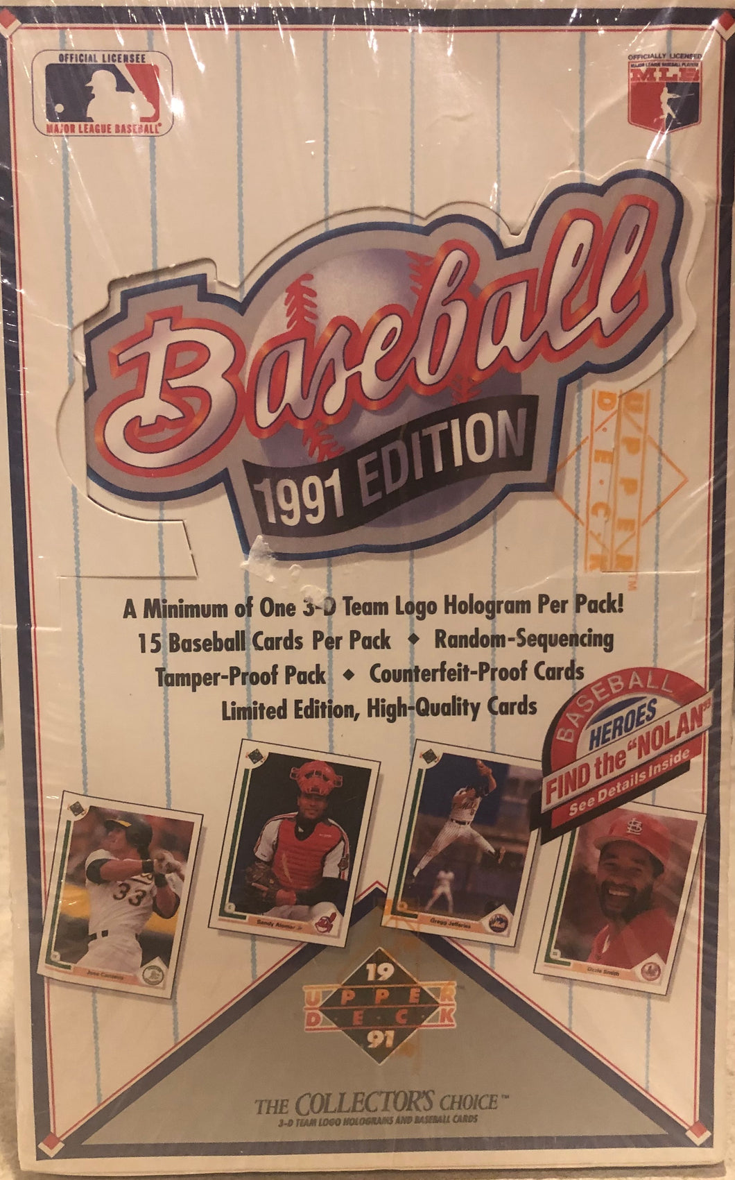 1991 Upper Deck Baseball Box Factory Sealed