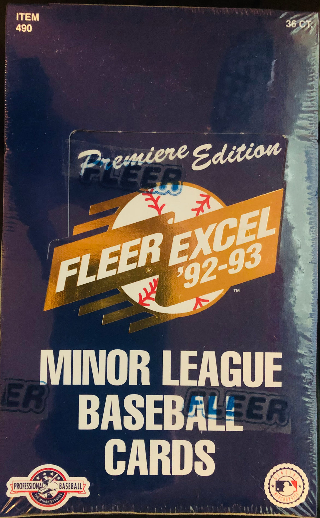 1992 Fleer Excel Minor League Baseball Box Factory Sealed guaranteed Unopened WPK