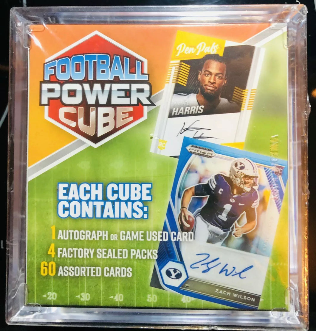 Football Cube 2021 NFL FOOTBALL POWER CUBE MJ HOLDINGS FACTORY SEALED – Wax Pack Kid