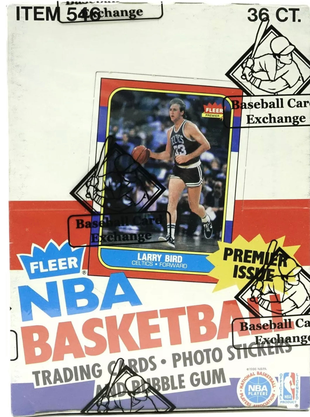 1986/87 Fleer Basketball Factory Sequence Wax Box (BBCE)