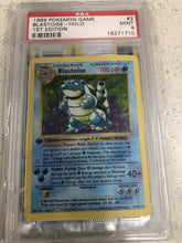 Load image into Gallery viewer, 1999 Pokemon Base Set Shadowless 1st Edition Holo Blastoise #2 PSA 9 MINT
